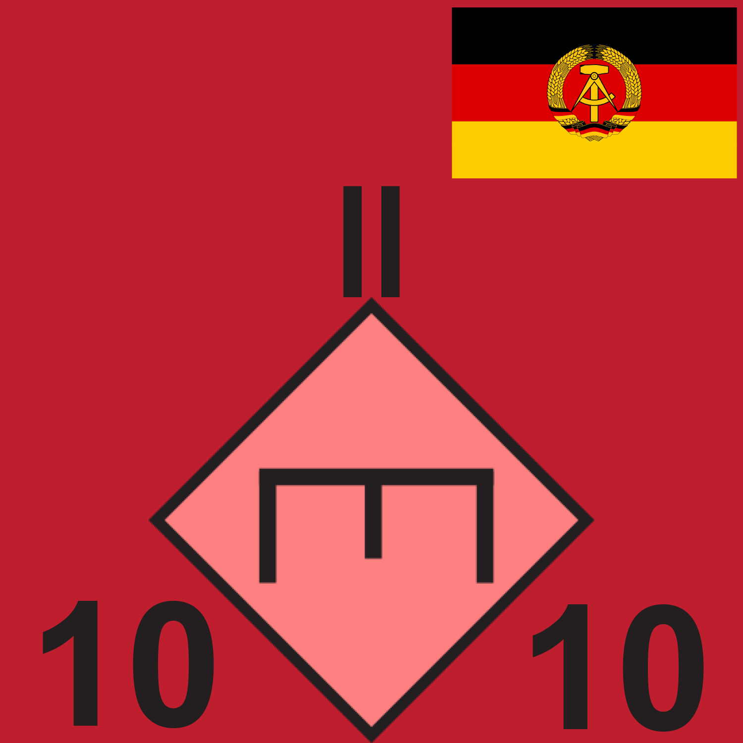RED GDR 10 ENG BN 1989